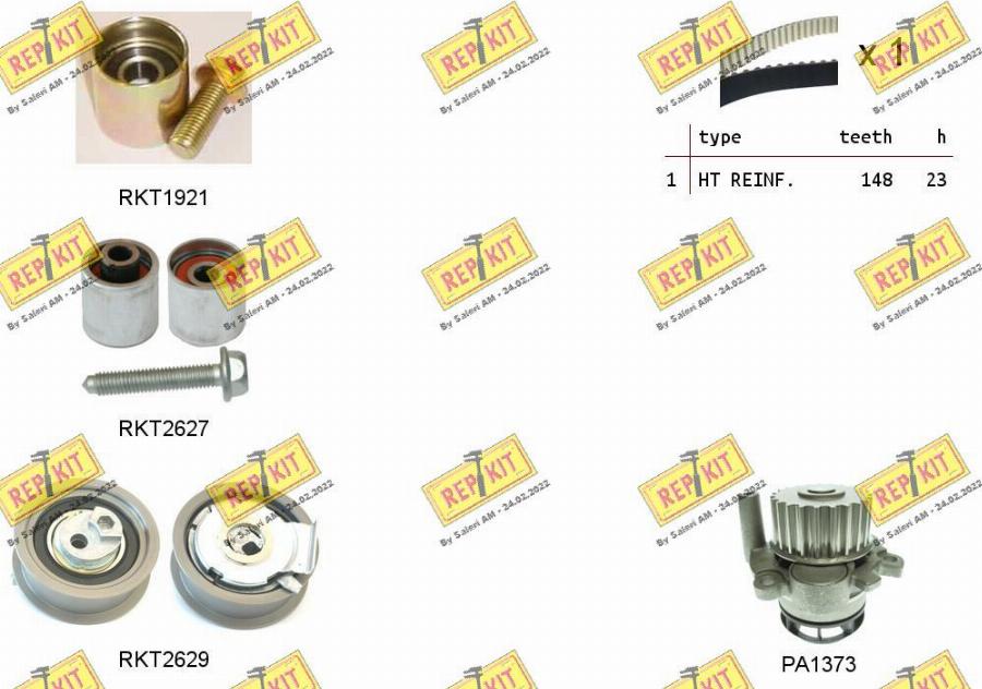 REPKIT RKTK1109PA - Water Pump & Timing Belt Set car-mod.net