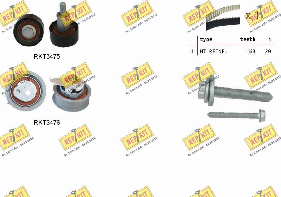 REPKIT RKTK1174 - Timing Belt Set car-mod.net