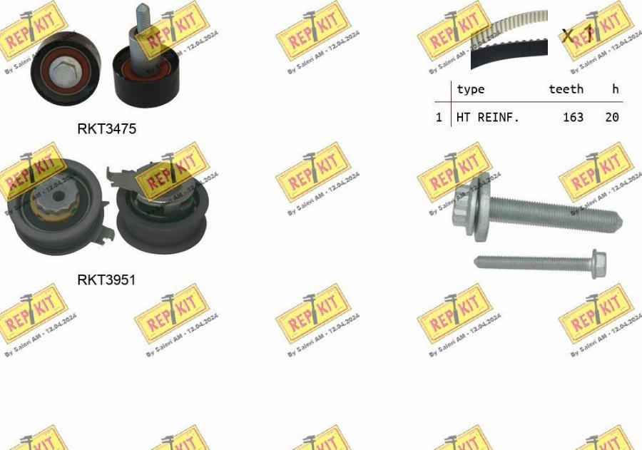 REPKIT RKTK1306 - Timing Belt Set car-mod.net