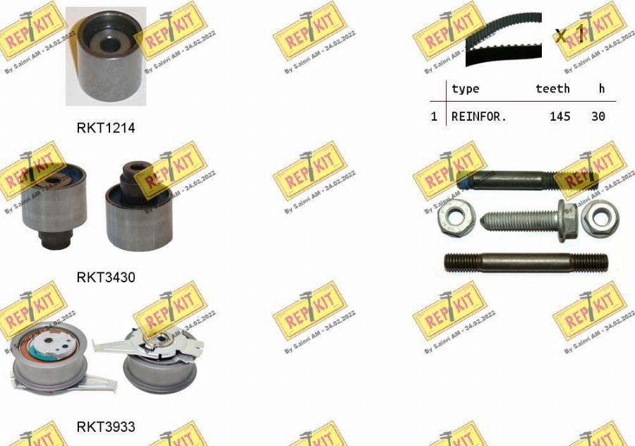 REPKIT RKTK1288 - Timing Belt Set car-mod.net