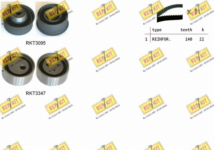 REPKIT RKTK1277 - Timing Belt Set car-mod.net