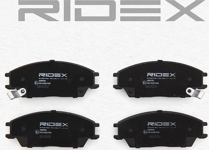 RIDEX 402B0132 - Brake Pad Set, disc brake car-mod.net