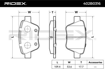 Akebono AN-7018K - Brake Pad Set, disc brake car-mod.net
