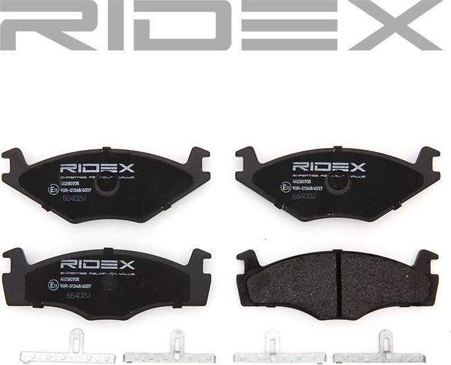 RIDEX 402B0705 - Brake Pad Set, disc brake car-mod.net