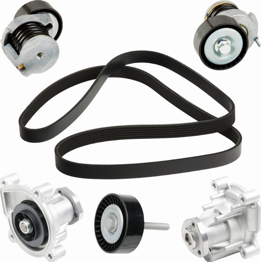 RIDEX 4172P0096 - Water Pump + V-Ribbed Belt Set car-mod.net