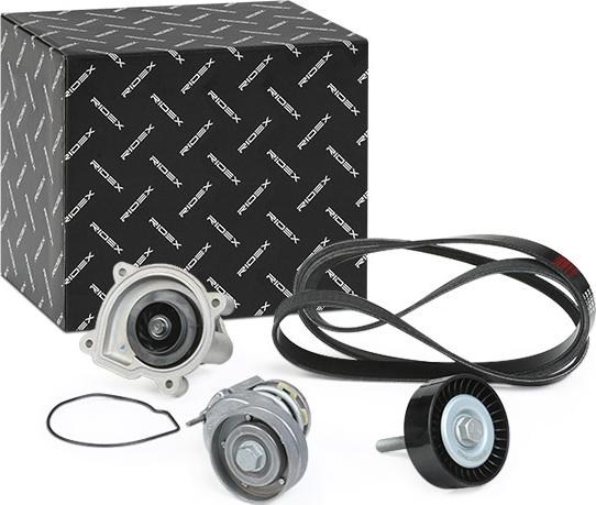 RIDEX 4172P0055 - Water Pump + V-Ribbed Belt Set car-mod.net