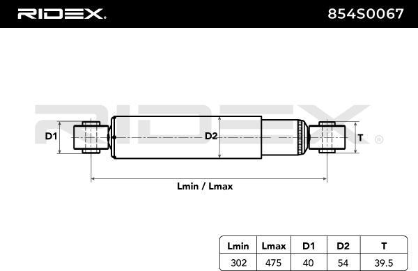 RIDEX 854S0067 - Shock Absorber car-mod.net