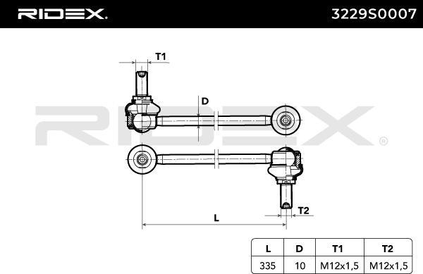 RIDEX 3229S0007 - Rod / Strut, stabiliser car-mod.net