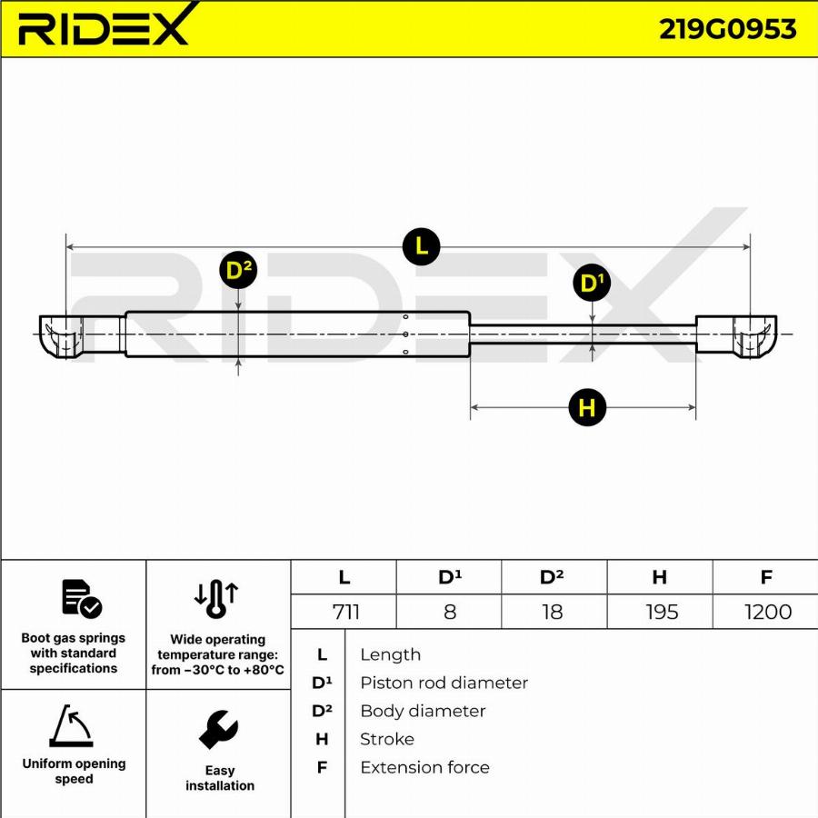 CARRO 879108315 - Gas Spring, boot, cargo area car-mod.net
