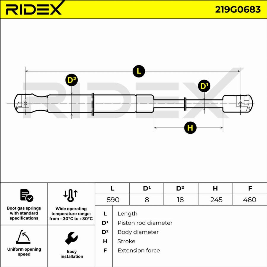 CARRO 021808310 - Gas Spring, boot, cargo area car-mod.net