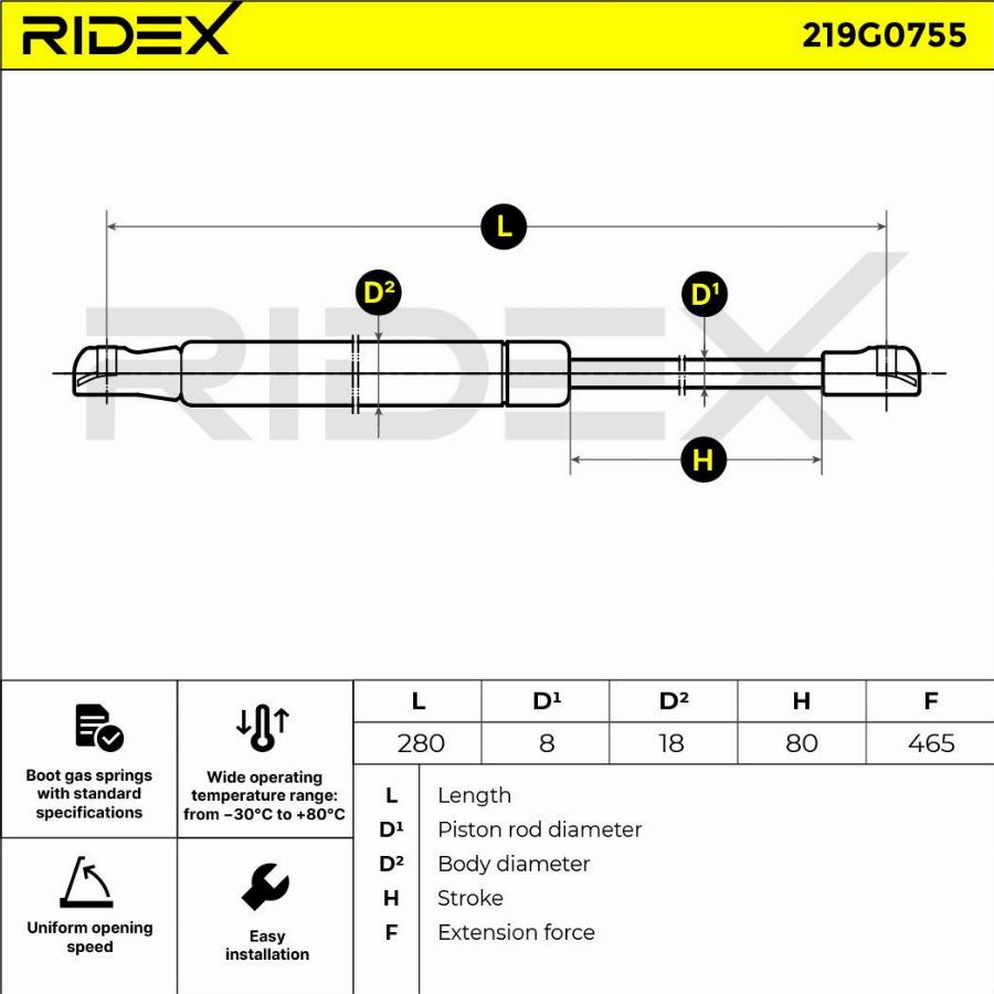 CARRO 014708345 - Gas Spring, boot, cargo area car-mod.net