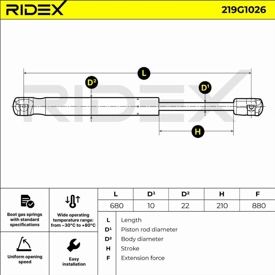 CARRO 526108305 - Gas Spring, boot, cargo area car-mod.net