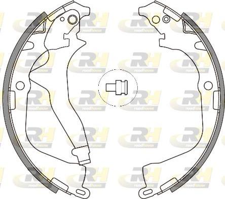 Roadhouse 4648.00 - Drum Brake Shoe Set car-mod.net