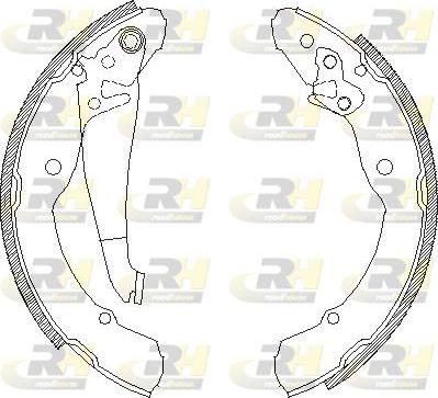 Roadhouse 4082.00 - Drum Brake Shoe Set car-mod.net