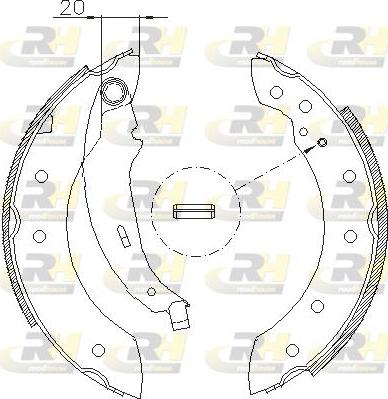 Roadhouse 4199.01 - Drum Brake Shoe Set car-mod.net