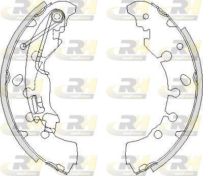 Roadhouse 4161.00 - Drum Brake Shoe Set car-mod.net