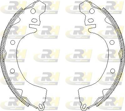 Roadhouse 4370.00 - Brake Shoe, Drum brakes car-mod.net