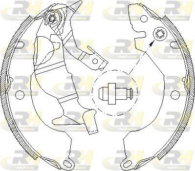 Roadhouse 4371.00 - Brake Shoe, Drum brakes car-mod.net
