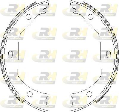 Roadhouse 4716.00 - Brake Shoe Set, parking brake car-mod.net