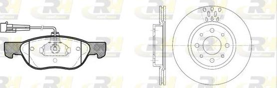 Roadhouse 8587.01 - Brake Set, disc brakes car-mod.net