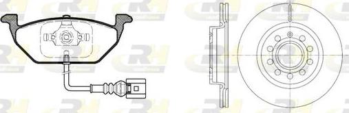 Roadhouse 8633.05 - Brake Set, disc brakes car-mod.net
