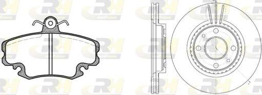 Roadhouse 8141.06 - Brake Set, disc brakes car-mod.net