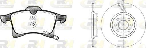 Roadhouse 81036.01 - Brake Set, disc brakes car-mod.net