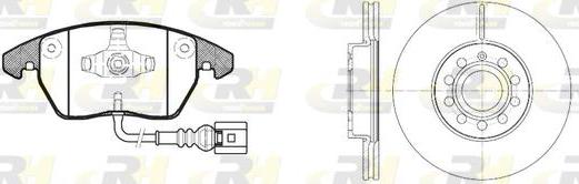Roadhouse 81030.00 - Brake Set, disc brakes car-mod.net