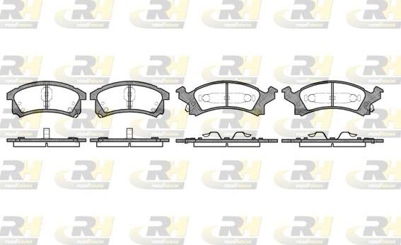 Roadhouse 2538.04 - Brake Pad Set, disc brake car-mod.net