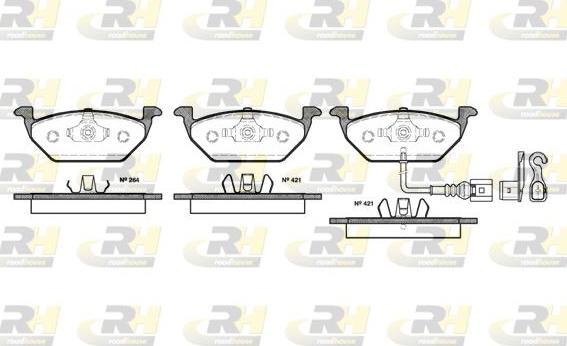 Roadhouse 2633.21 - Brake Pad Set, disc brake car-mod.net