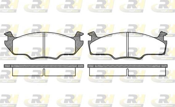 Roadhouse 2121.10 - Brake Pad Set, disc brake car-mod.net