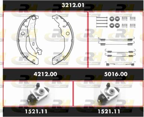 Roadhouse SPK 3212.01 - Drum Brake Shoe Set car-mod.net