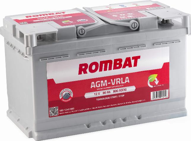 ROMBAT 580 1240 080 - Starter Battery car-mod.net