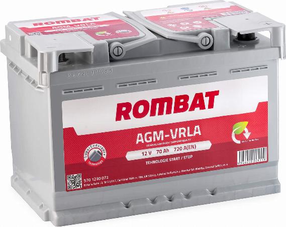 ROMBAT 570 1230 072 - Starter Battery car-mod.net