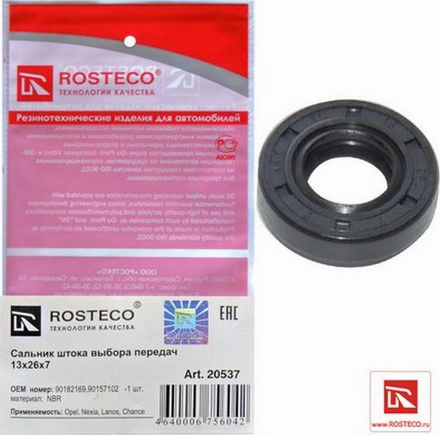 Rosteco 20537 - Shaft Seal, manual transmission car-mod.net
