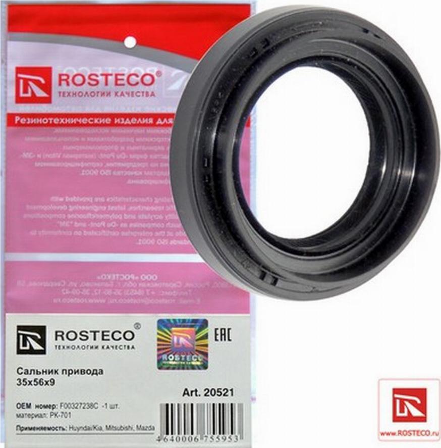 Rosteco 20521 - Shaft Seal, differential car-mod.net