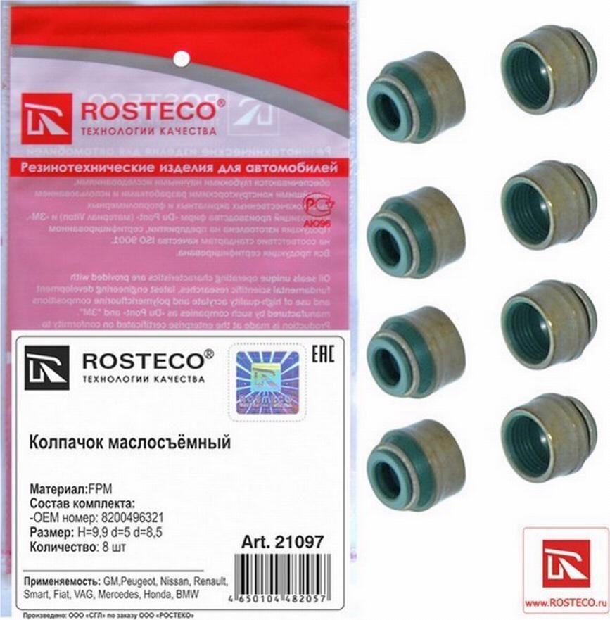 Rosteco 21097 - Seal Ring, valve stem car-mod.net