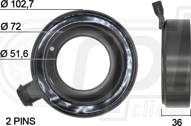 RPLQuality APBOHR0016 - Coil, magnetic-clutch compressor car-mod.net