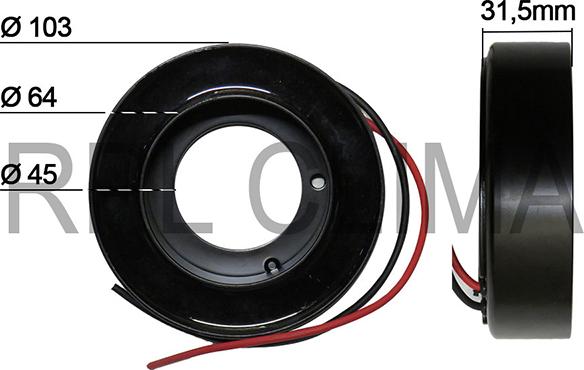 RPLQuality APBOSD0021 - Coil, magnetic-clutch compressor car-mod.net