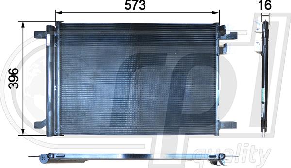 RPL QUALITY APCDAU5031 - Condenser, air conditioning car-mod.net