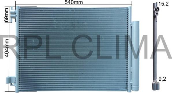 RPLQuality APCDDA5004 - Condenser, air conditioning car-mod.net