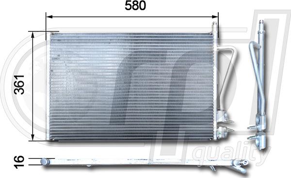 RPLQuality APCDFD5027 - Condenser, air conditioning car-mod.net