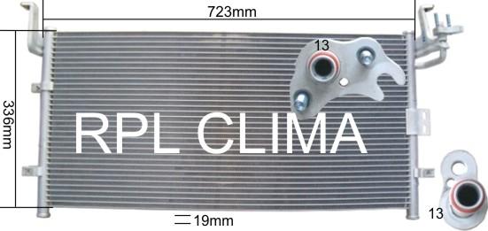 RPLQuality APCDHY5030 - Condenser, air conditioning car-mod.net