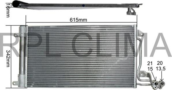 RPLQuality APCDSE0009 - Condenser, air conditioning car-mod.net
