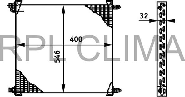 RPLQuality APCDVO0023 - Condenser, air conditioning car-mod.net