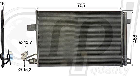 RPLQuality APCDVW5031 - Condenser, air conditioning car-mod.net