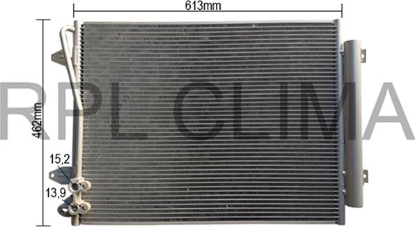 RPLQuality APCDVW5021 - Condenser, air conditioning car-mod.net
