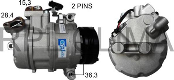 RPLQuality APCOBW5038 - Compressor, air conditioning car-mod.net