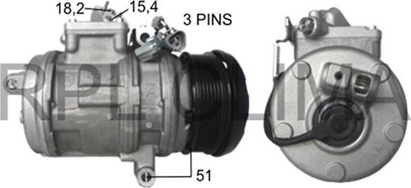 RPLQuality APCOTO0058 - Compressor, air conditioning car-mod.net