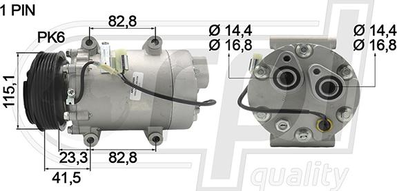 RPLQuality APCOVO5025 - Compressor, air conditioning car-mod.net